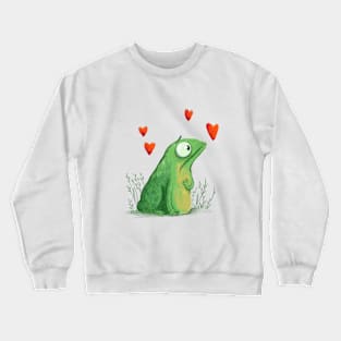 Frog in Love Crewneck Sweatshirt